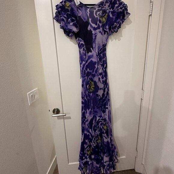 Rat & Boa Violet Floral Lucille Dress - Picture 6 of 9